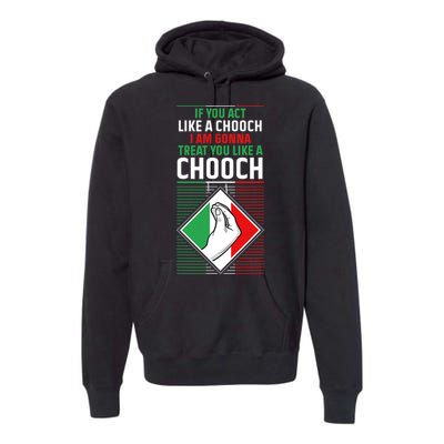 Funny Humor Italian Quote Slang Fun Italy Sayings Jokes Puns Premium Hoodie