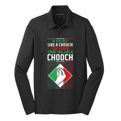 Funny Humor Italian Quote Slang Fun Italy Sayings Jokes Puns Silk Touch Performance Long Sleeve Polo