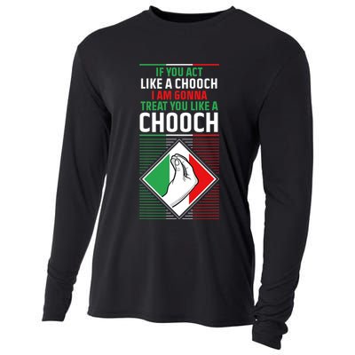 Funny Humor Italian Quote Slang Fun Italy Sayings Jokes Puns Cooling Performance Long Sleeve Crew