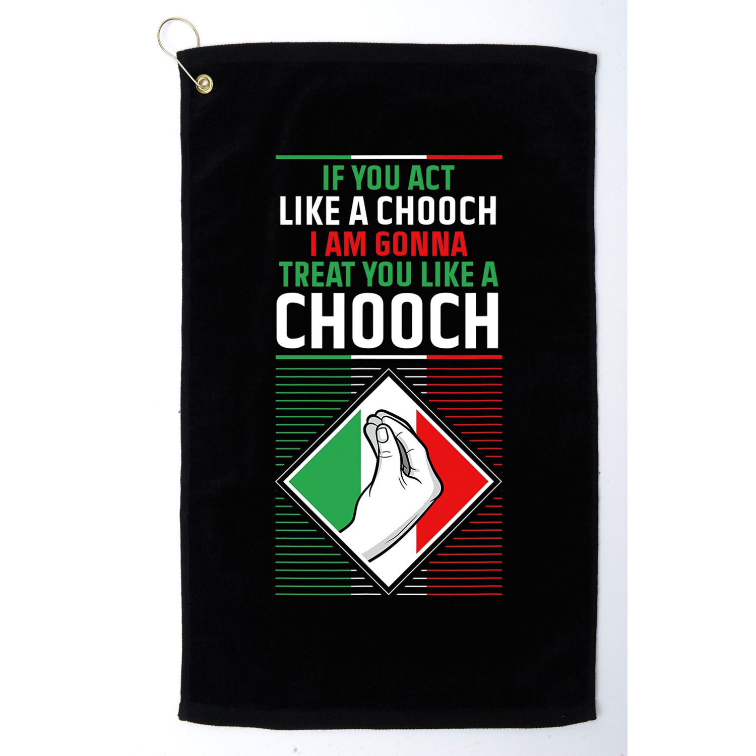 Funny Humor Italian Quote Slang Fun Italy Sayings Jokes Puns Golf Towel
