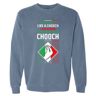 Funny Humor Italian Quote Slang Fun Italy Sayings Jokes Puns Garment-Dyed Sweatshirt