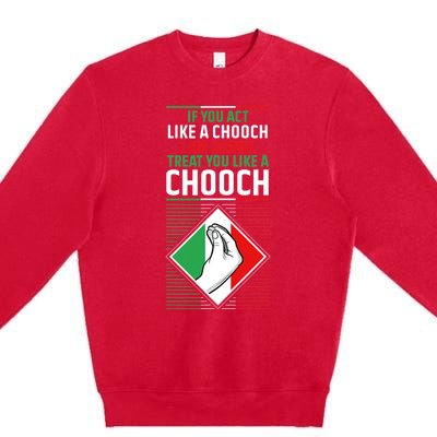 Funny Humor Italian Quote Slang Fun Italy Sayings Jokes Puns Premium Crewneck Sweatshirt