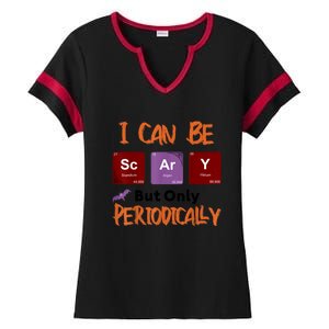 Funny Halloween I Can Be Scary But Only Periodically Ladies Halftime Notch Neck Tee