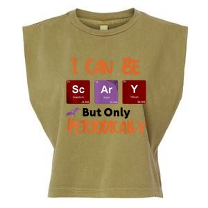 Funny Halloween I Can Be Scary But Only Periodically Garment-Dyed Women's Muscle Tee