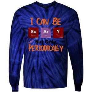 Funny Halloween I Can Be Scary But Only Periodically Tie-Dye Long Sleeve Shirt