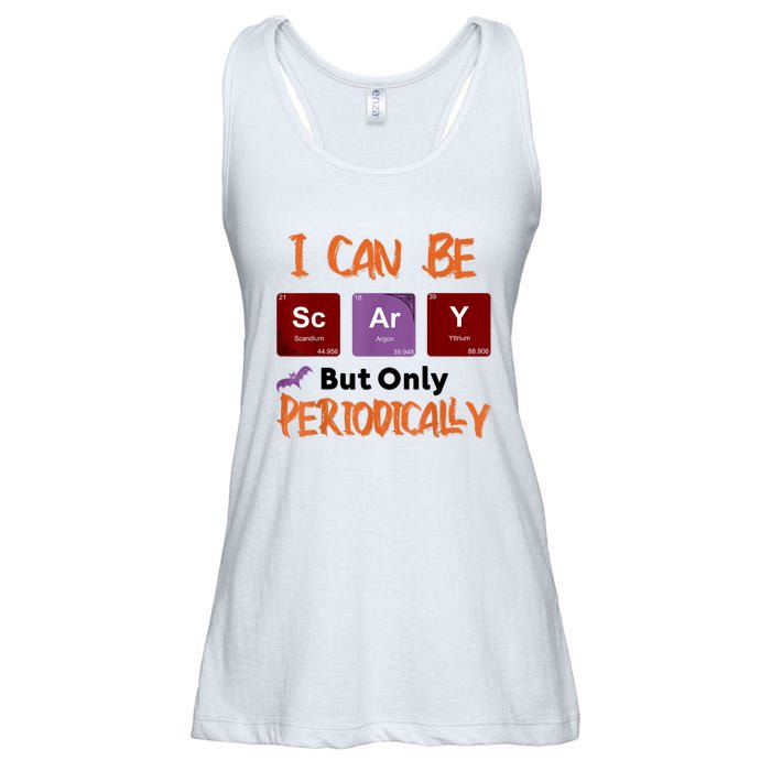 Funny Halloween I Can Be Scary But Only Periodically Ladies Essential Flowy Tank