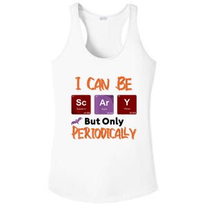 Funny Halloween I Can Be Scary But Only Periodically Ladies PosiCharge Competitor Racerback Tank