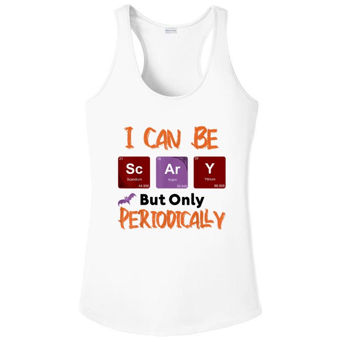 Funny Halloween I Can Be Scary But Only Periodically Ladies PosiCharge Competitor Racerback Tank