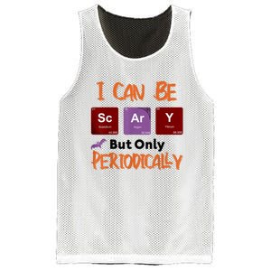 Funny Halloween I Can Be Scary But Only Periodically Mesh Reversible Basketball Jersey Tank