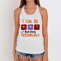 Funny Halloween I Can Be Scary But Only Periodically Women's Knotted Racerback Tank