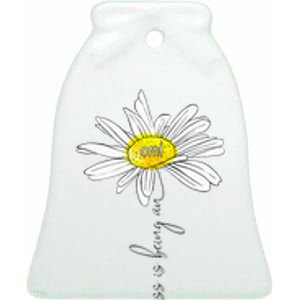 funny Happiness Is Being An Omi Daisy Mother's Day Ceramic Bell Ornament