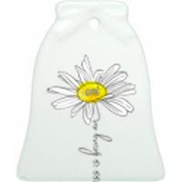 funny Happiness Is Being An Omi Daisy Mother's Day Ceramic Bell Ornament