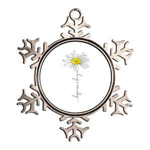 funny Happiness Is Being An Omi Daisy Mother's Day Metallic Star Ornament