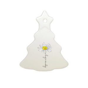 funny Happiness Is Being An Omi Daisy Mother's Day Ceramic Tree Ornament