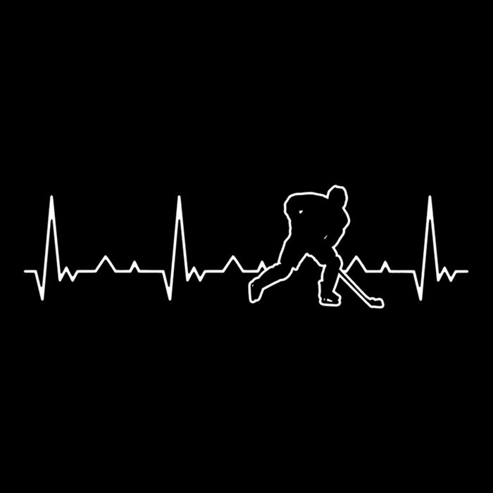 Funny Heartbeat Ice Hockey Player Puck Funny Gift Bucket Hat