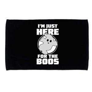 Funny Halloween Im Just Here For The Boos Meaningful Gift Microfiber Hand Towel