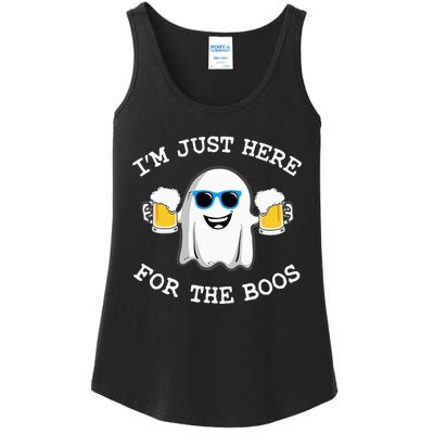 Funny Halloween Im Just Here For The Boos Costume Gift Ladies Essential Tank