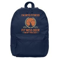 Funny Hunting IM Into Fitness Deer Freezer Hunter Dad 16 in Basic Backpack