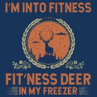 Funny Hunting IM Into Fitness Deer Freezer Hunter Dad 16 in Basic Backpack