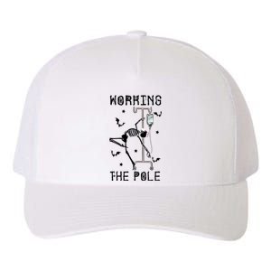 Funny Halloween Icu Er Nurse Working The Pole Skeleton Dance Gift Yupoong Adult 5-Panel Trucker Hat