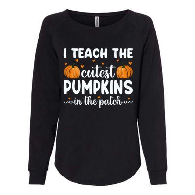 Funny Halloween I Teach The Cutest Pumpkins In The Patch Gift Womens California Wash Sweatshirt