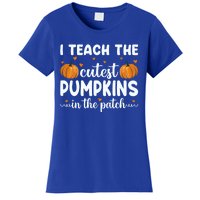 Funny Halloween I Teach The Cutest Pumpkins In The Patch Gift Women's T-Shirt