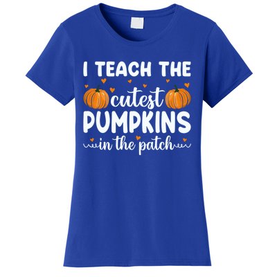 Funny Halloween I Teach The Cutest Pumpkins In The Patch Gift Women's T-Shirt