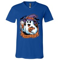 Funny Halloween IM Just Here For The Boos Beer Lover V-Neck T-Shirt