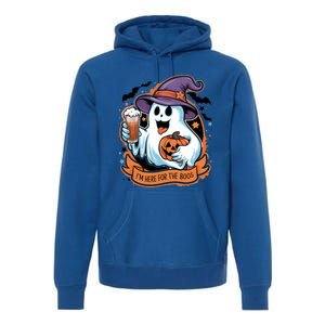 Funny Halloween IM Just Here For The Boos Beer Lover Premium Hoodie