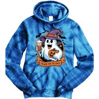 Funny Halloween IM Just Here For The Boos Beer Lover Tie Dye Hoodie