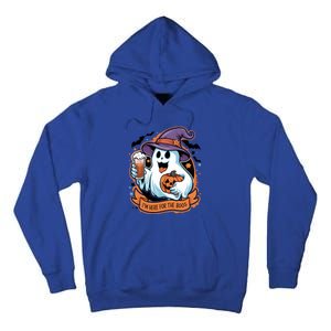 Funny Halloween IM Just Here For The Boos Beer Lover Tall Hoodie