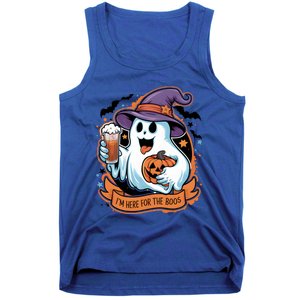 Funny Halloween IM Just Here For The Boos Beer Lover Tank Top