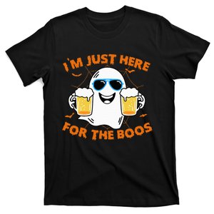 Funny Halloween Im Just Here For The Boos Costume Gift T-Shirt