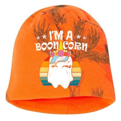 Funny Halloween Im A Boonicorn Unicorn Ghost Cute Gift Kati - Camo Knit Beanie