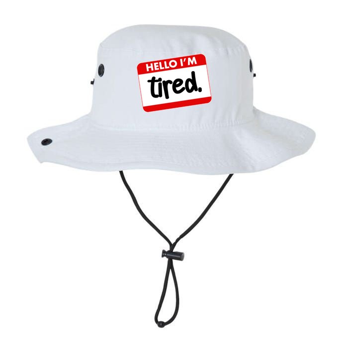 Funny Hello I'm Tired Name Tag Bucket Hat