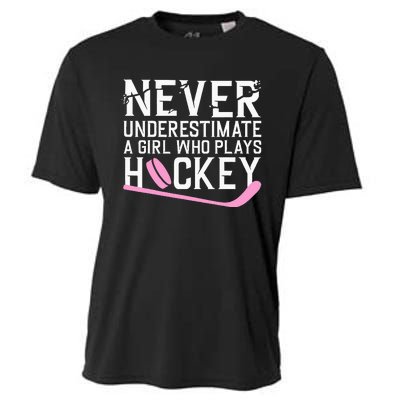 Funny Hockey Ice Hockey Player Hockey Lovers Cooling Performance Crew T-Shirt