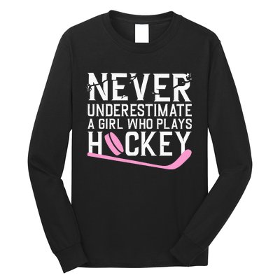 Funny Hockey Ice Hockey Player Hockey Lovers Long Sleeve Shirt