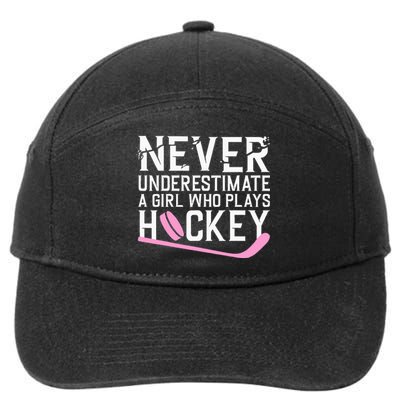 Funny Hockey Ice Hockey Player Hockey Lovers 7-Panel Snapback Hat