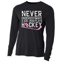 Funny Hockey Ice Hockey Player Hockey Lovers Cooling Performance Long Sleeve Crew