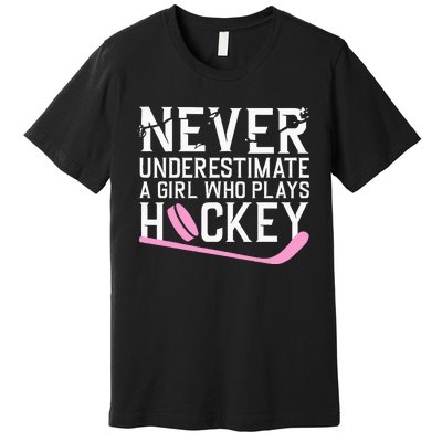 Funny Hockey Ice Hockey Player Hockey Lovers Premium T-Shirt