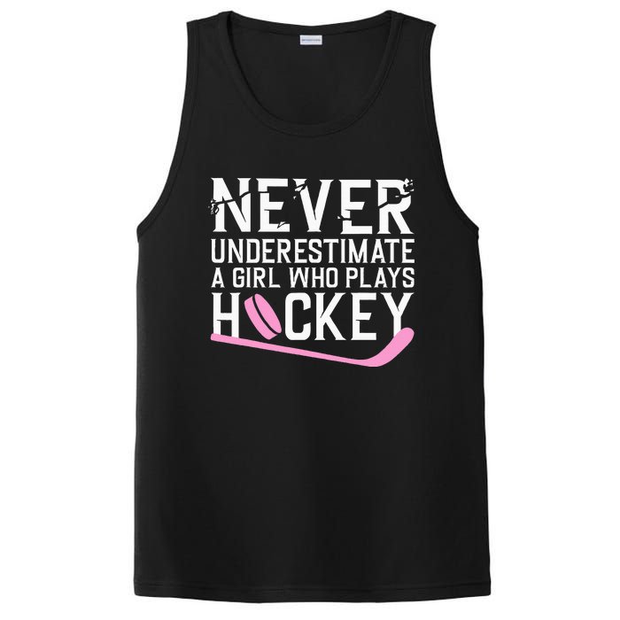 Funny Hockey Ice Hockey Player Hockey Lovers PosiCharge Competitor Tank