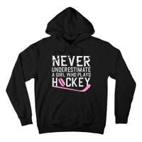 Funny Hockey Ice Hockey Player Hockey Lovers Tall Hoodie