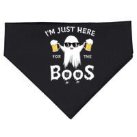 Funny Halloween IM Just Here For The Boos USA-Made Doggie Bandana