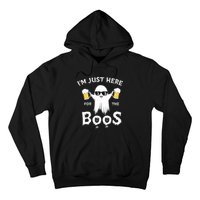 Funny Halloween IM Just Here For The Boos Hoodie