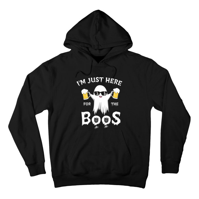 Funny Halloween IM Just Here For The Boos Hoodie