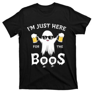 Funny Halloween IM Just Here For The Boos T-Shirt