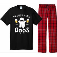 Funny Halloween IM Just Here For The Boos Pajama Set