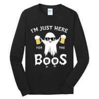 Funny Halloween IM Just Here For The Boos Tall Long Sleeve T-Shirt