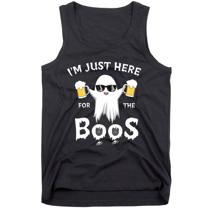 Funny Halloween IM Just Here For The Boos Tank Top