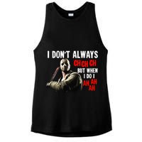 Funny Halloween I Don't Always Ch Ch Ch But When I Do I Ah Ah Ah Ladies PosiCharge Tri-Blend Wicking Tank
